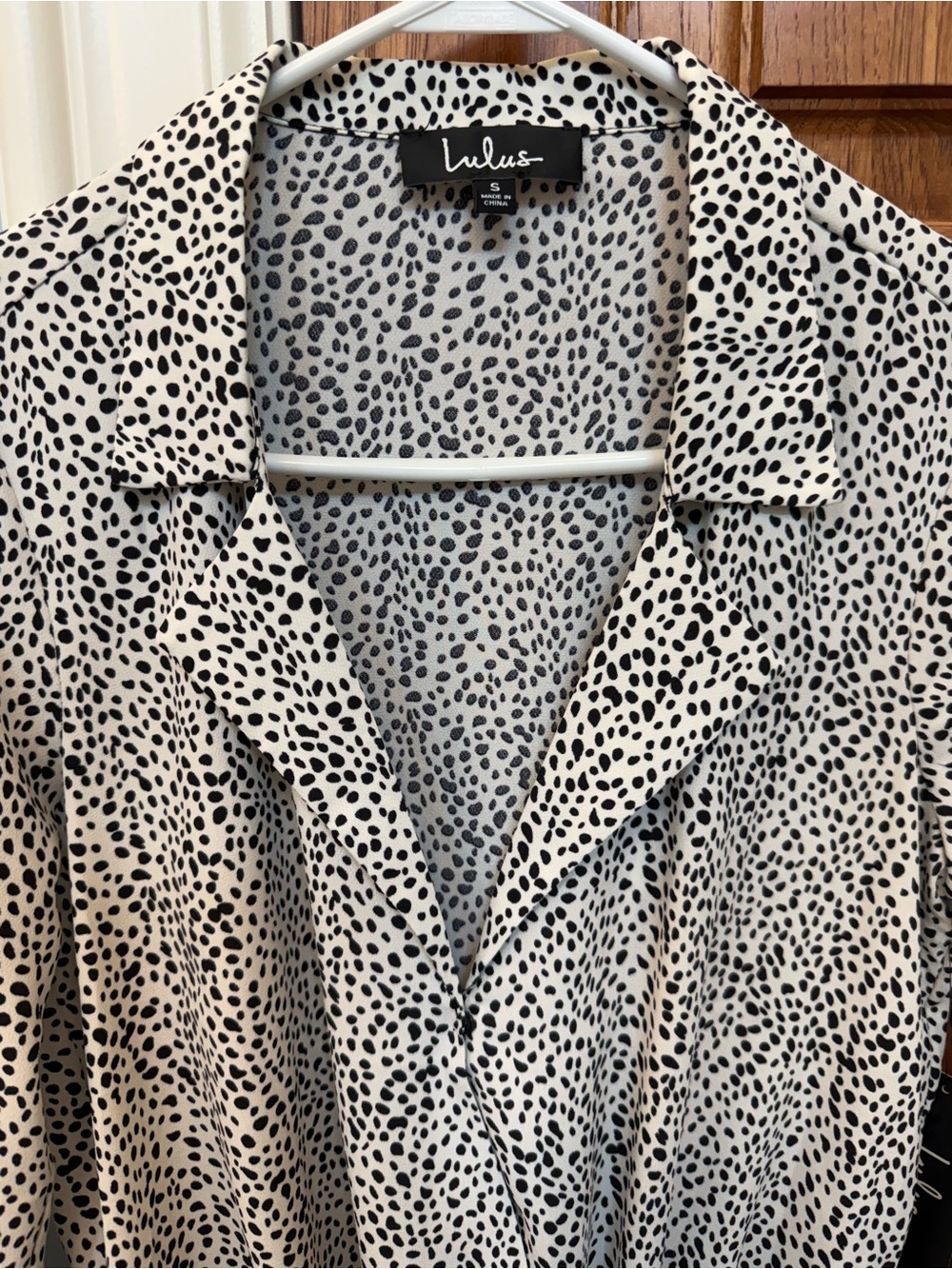 Lulu's Black and White Dalmatian Print Bodysuit